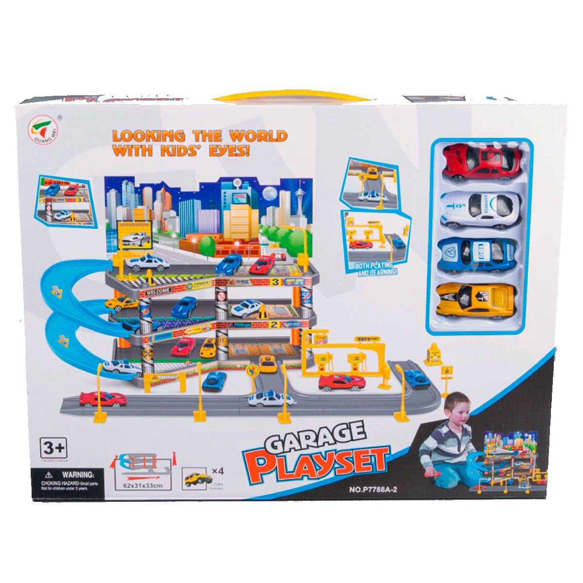 Игровой набор GuangWei Парковка Garage 3яруса+4машинки купить,NaN