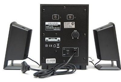 Компьютерные колонки Microlab M-109 черный, коричневый