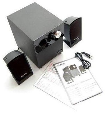 Компьютерные колонки Microlab M-109 черный, коричневый