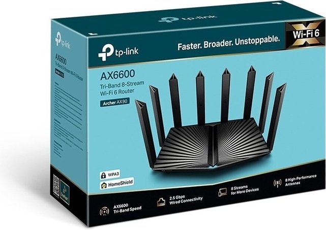 TP-LINK Archer AX90 черный купить,NaN