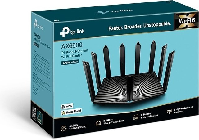 TP-LINK Archer AX90 черный купить,NaN