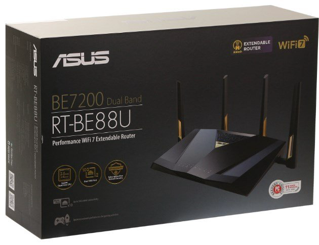 Wi-Fi роутер ASUS RT-BE88U 90IG08V0-MO3N0V купить,NaN