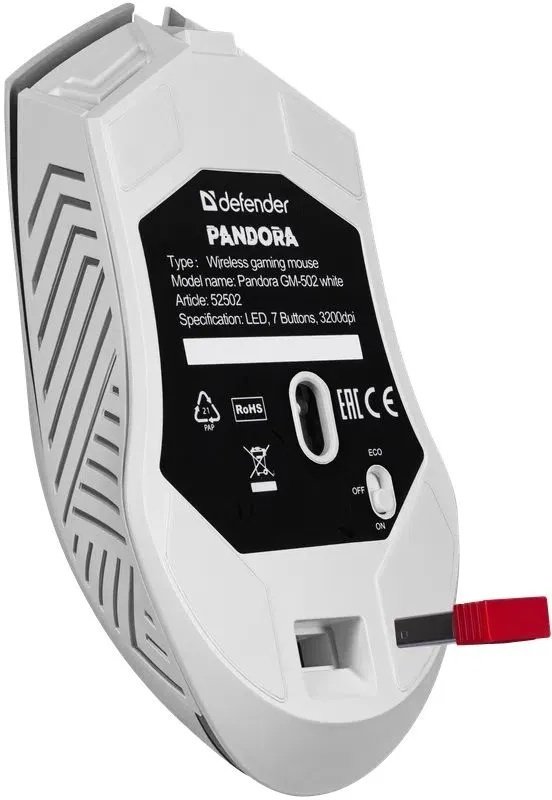 Мышь Defender Pandora GM-502 белый