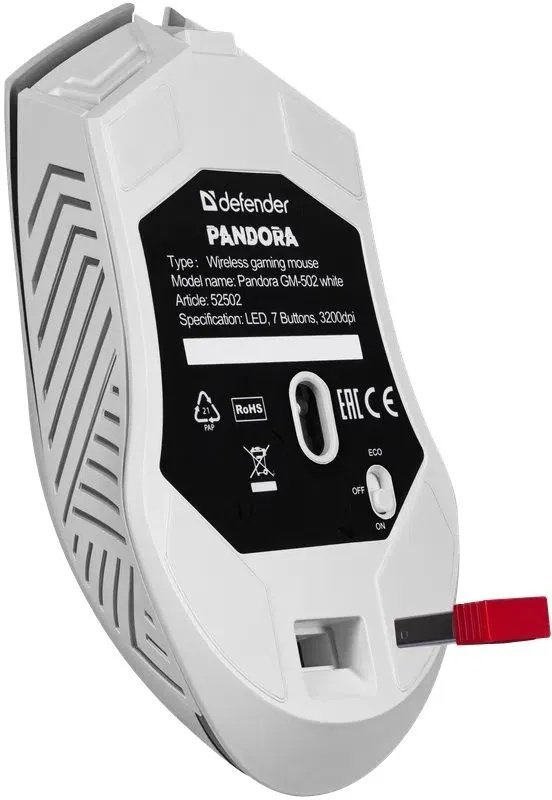 Мышь Defender Pandora GM-502 белый купить,6990