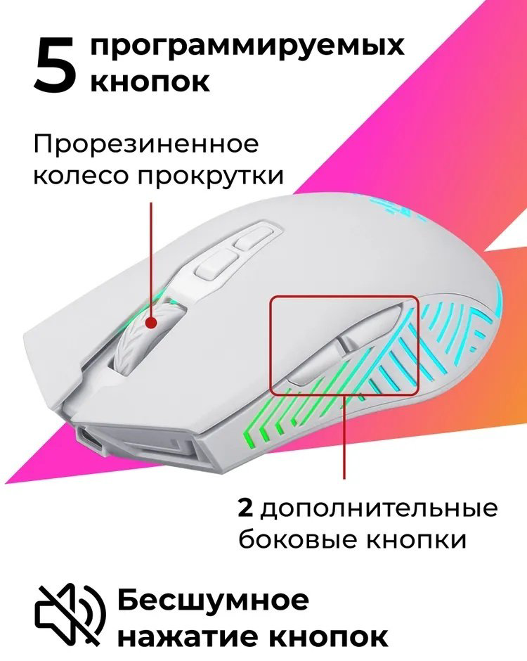 Мышь Defender Pandora GM-502 белый купить,6990