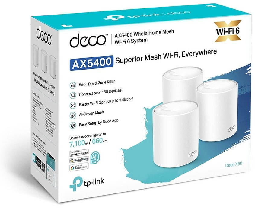Wi-Fi антенна TP-LINK Deco X60(3-pack) - ForteMarket Wi-Fi антенна TP-LINK Deco X60(3-pack) купить,198256