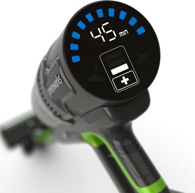 Пылесос Greenworks GD24SV зеленый, черный