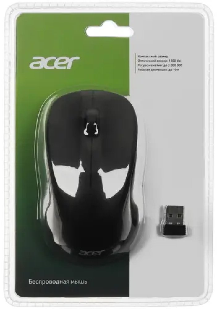 Мышь Acer OMR302 черный купить,NaN