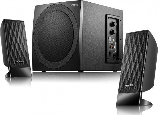 Компьютерные колонки Microlab M-300 черный купить,23500