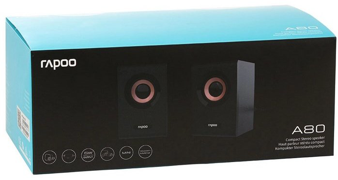 Компьютерные колонки Rapoo A80 черный купить,NaN