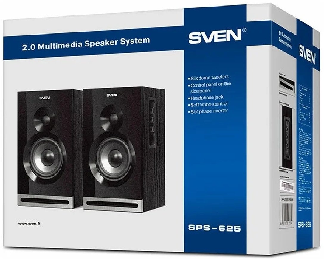 Компьютерные колонки SVEN SPS-625 черный купить,37990