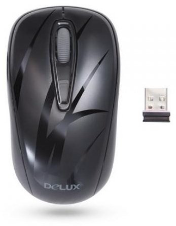 Мышь Delux DLM-107OGB черный