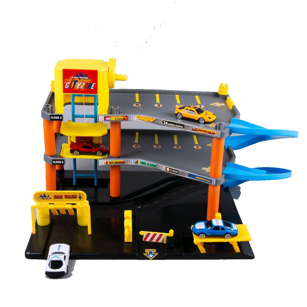 Игровой набор GuangWei Парковка Garage 4яруса+4машинки серия B купить,NaN