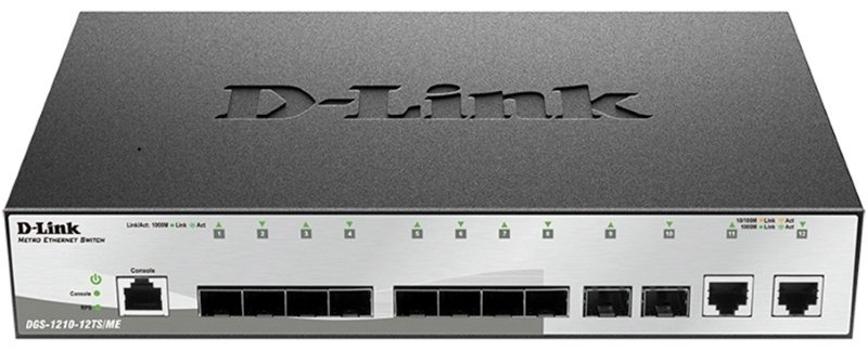 D-link DGS-1210-12TS/ME/B1A черный купить,NaN
