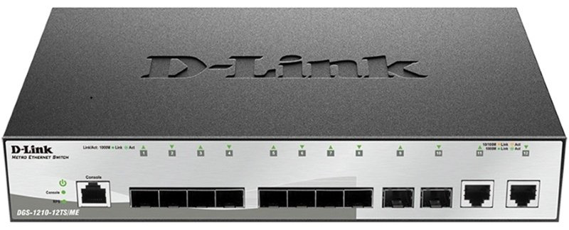 D-link DGS-1210-12TS/ME/B1A черный купить,NaN
