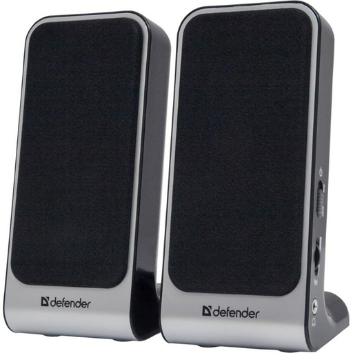 Компьютерные колонки Defender SPK-225 черный-серебристый