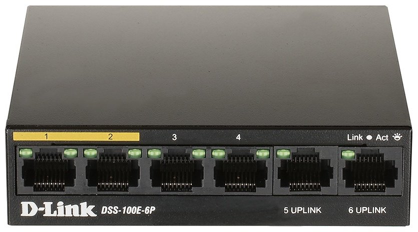 коммутатор D-link DSS-100E-6P/A1A купить,21990
