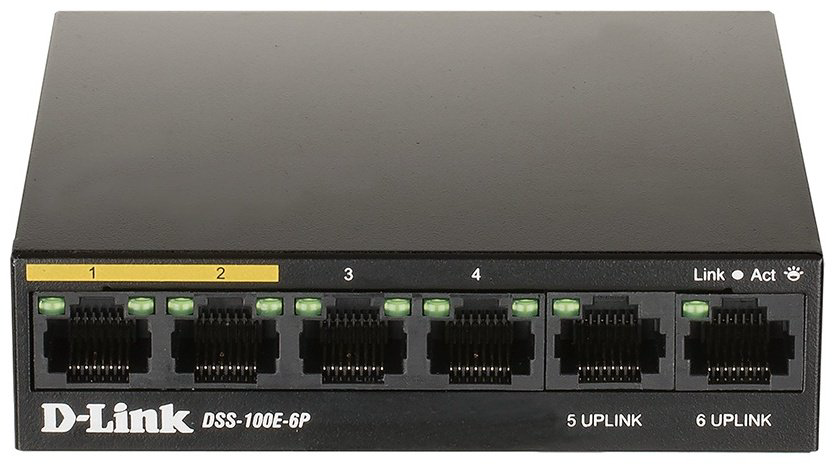 коммутатор D-link DSS-100E-6P/A1A купить,21990