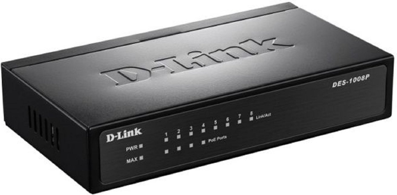 &nbsp;D-Link DES-1008P/C1A черный