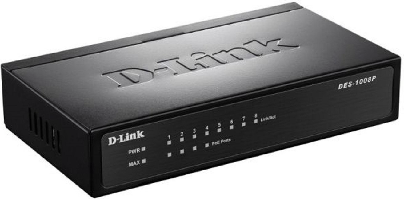 &nbsp;D-Link DES-1008P/C1A черный
