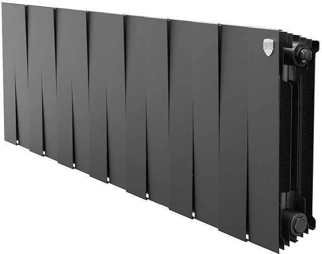 Радиатор биметаллический Royal Thermo PianoForte 100/300 Noir Sable 16 секций черный