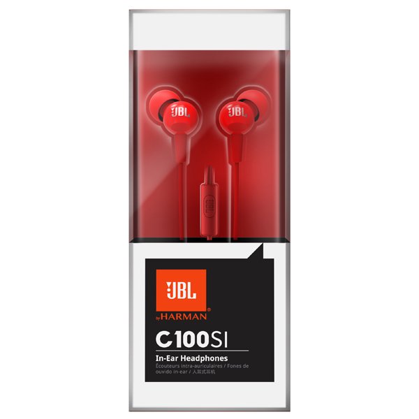 Наушники JBL C100SI красные купить,NaN