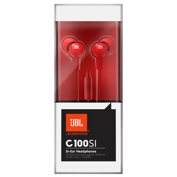 Наушники JBL C100SI красные купить,NaN