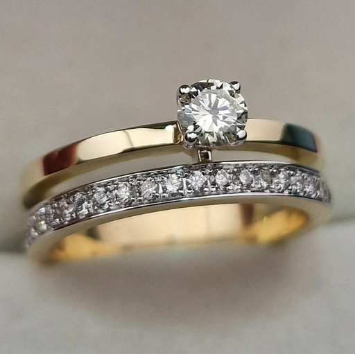 Кольцо Deimantas VS1/J-VS2/H VG-Cut 17,5р 5,18гр 0,5ct