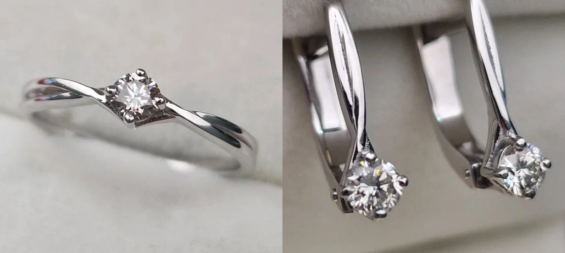 Комплект Deimantas 107465632 0,176ct 0,34ct. купить,NaN