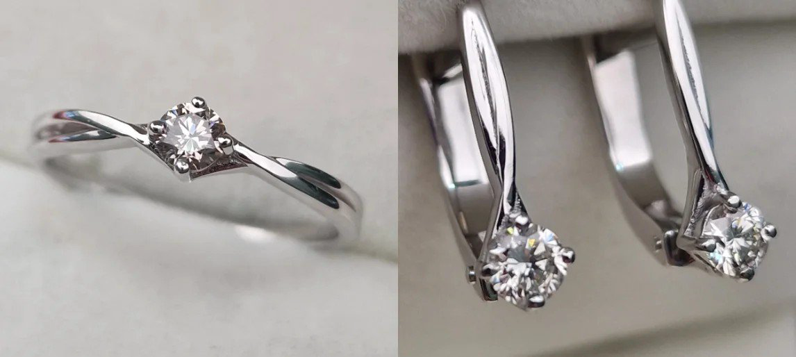 Комплект Deimantas 107465632 0,176ct 0,34ct. купить,NaN