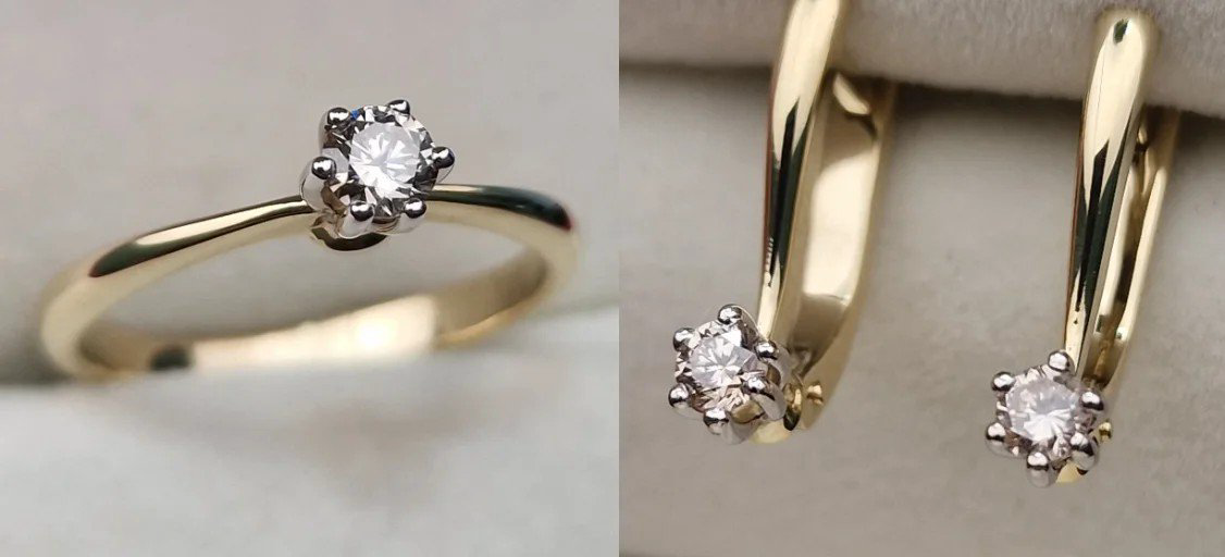 Комплект Deimantas 107461982 16,5р 0,114ct 0,24ct. купить,NaN
