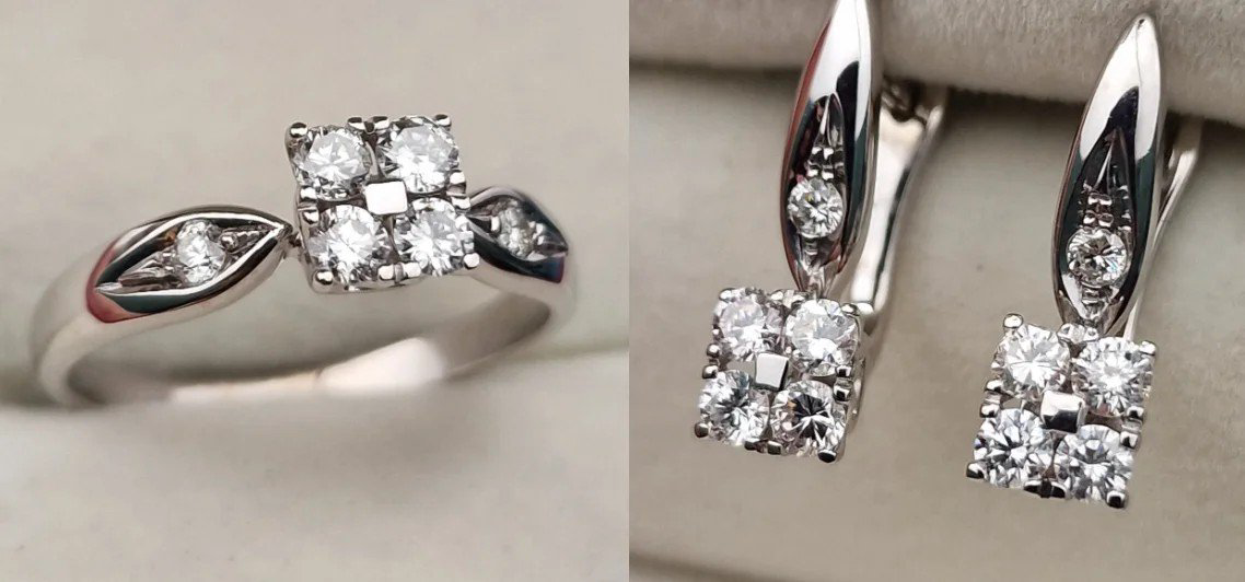Комплект Deimantas 107406448 0,37ct 0,69ct. купить,NaN