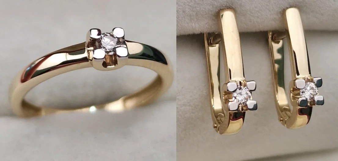 Комплект Deimantas 107462579 16,5р 0,107ct 0,17ct. купить,NaN