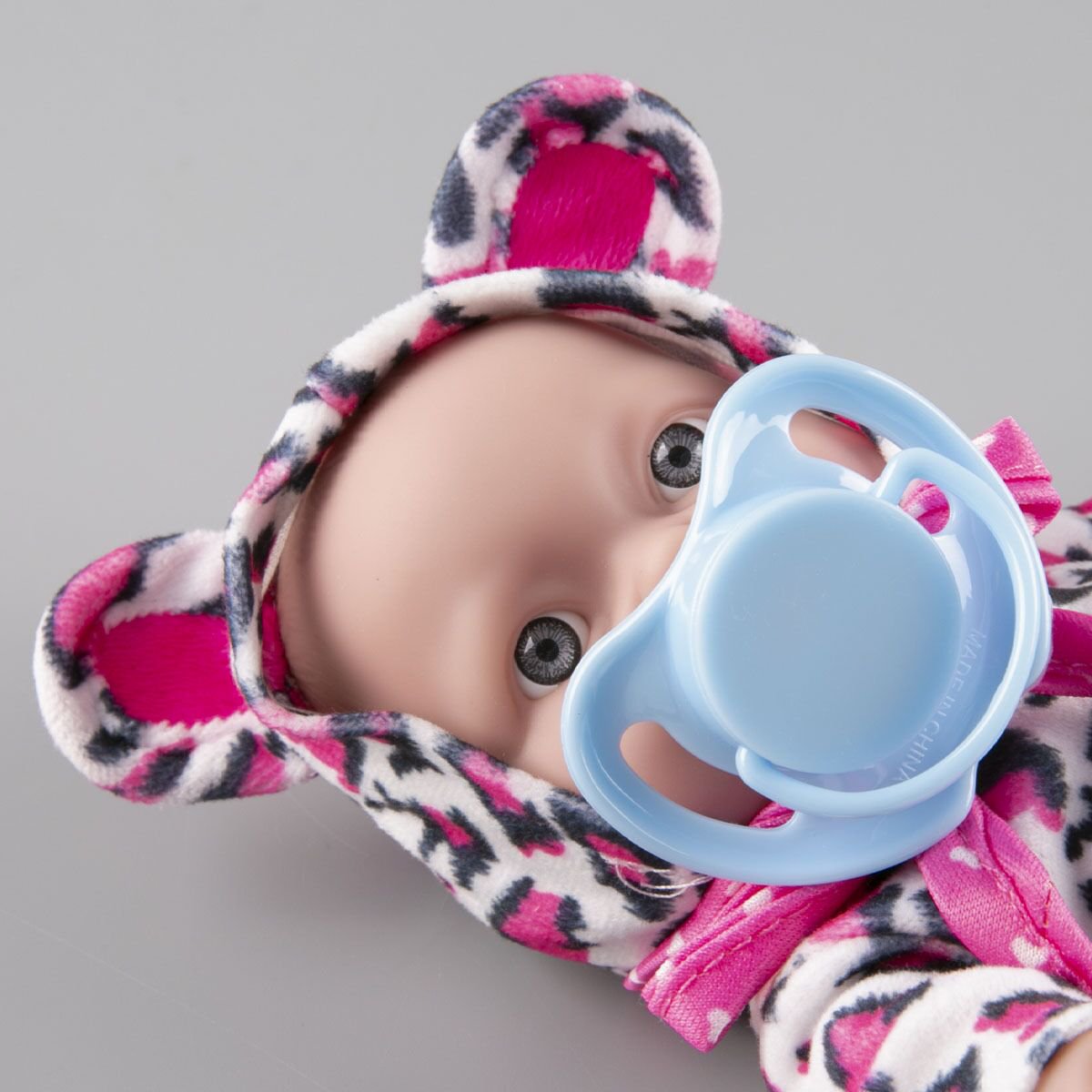Кукла-пупс Kaifan Toys в розовом  комбинезоне с ушками 66806E купить,NaN