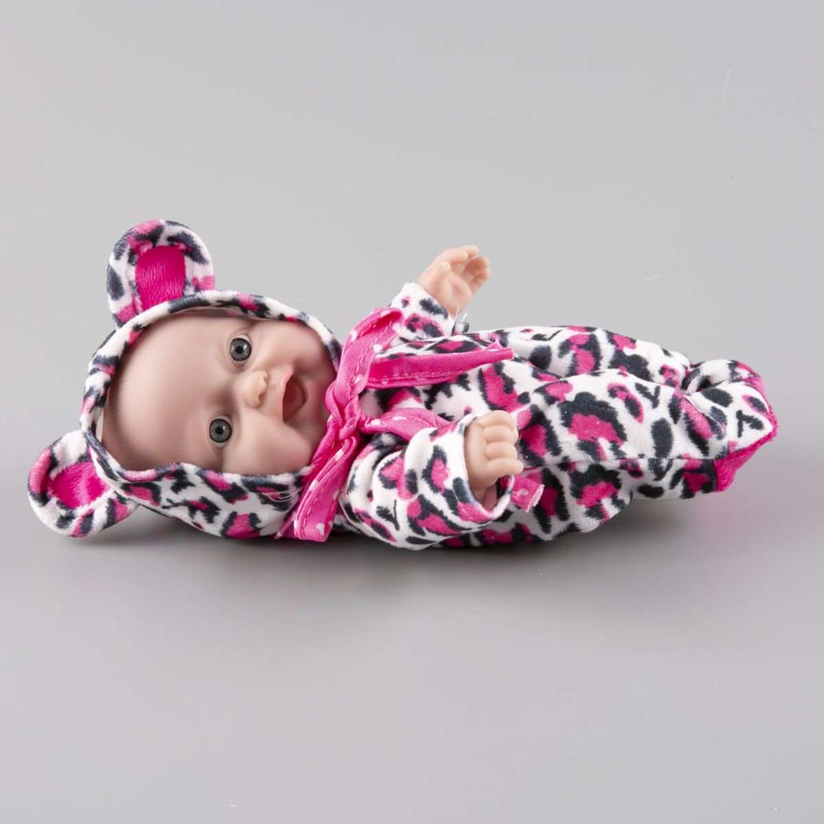Кукла-пупс Kaifan Toys в розовом  комбинезоне с ушками 66806E купить,NaN