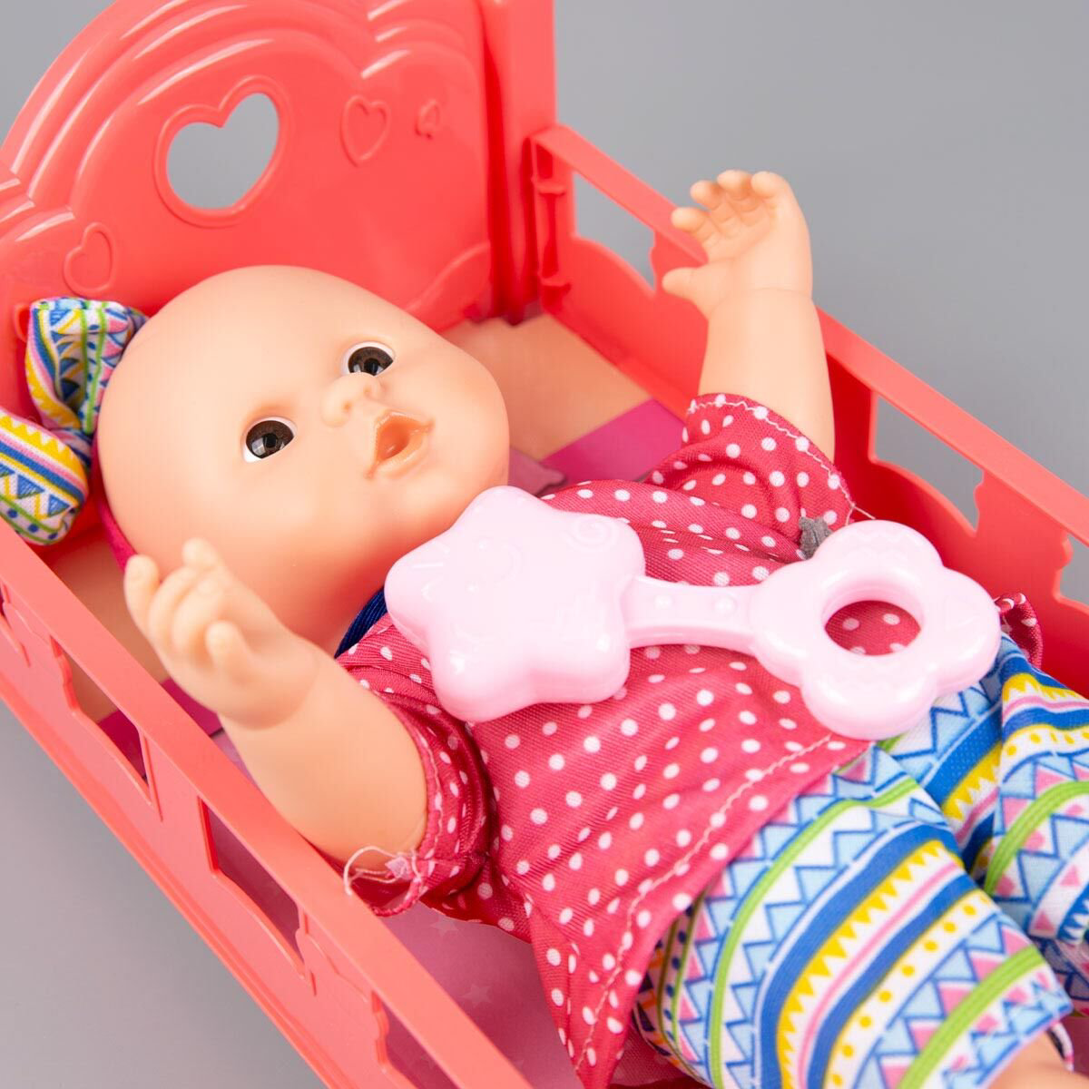 Пупс Baby с коляской 7122-1 30см купить,NaN