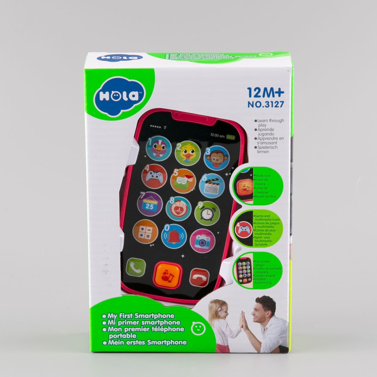 Игрушка развивающая Hola Смартфон 3127/R розовый купить,0