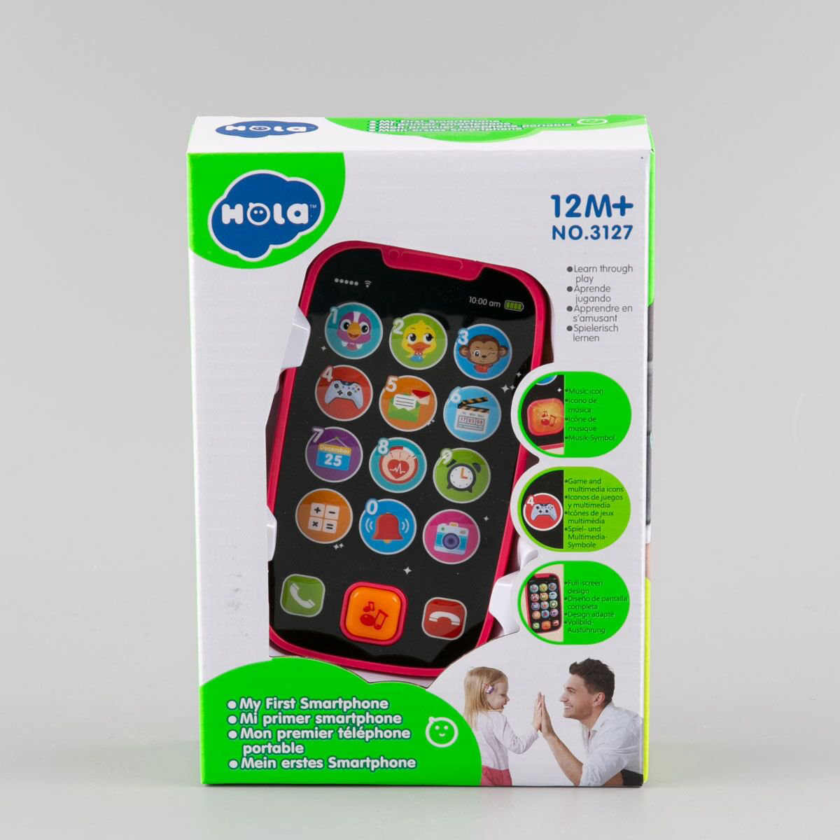 Игрушка развивающая Hola Смартфон 3127/R розовый купить,NaN