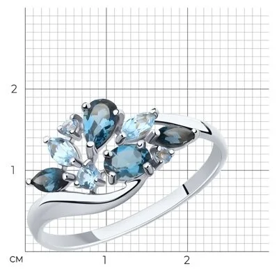 Кольцо Sokolov 715443-3 18.5р 1.52гр купить,NaN
