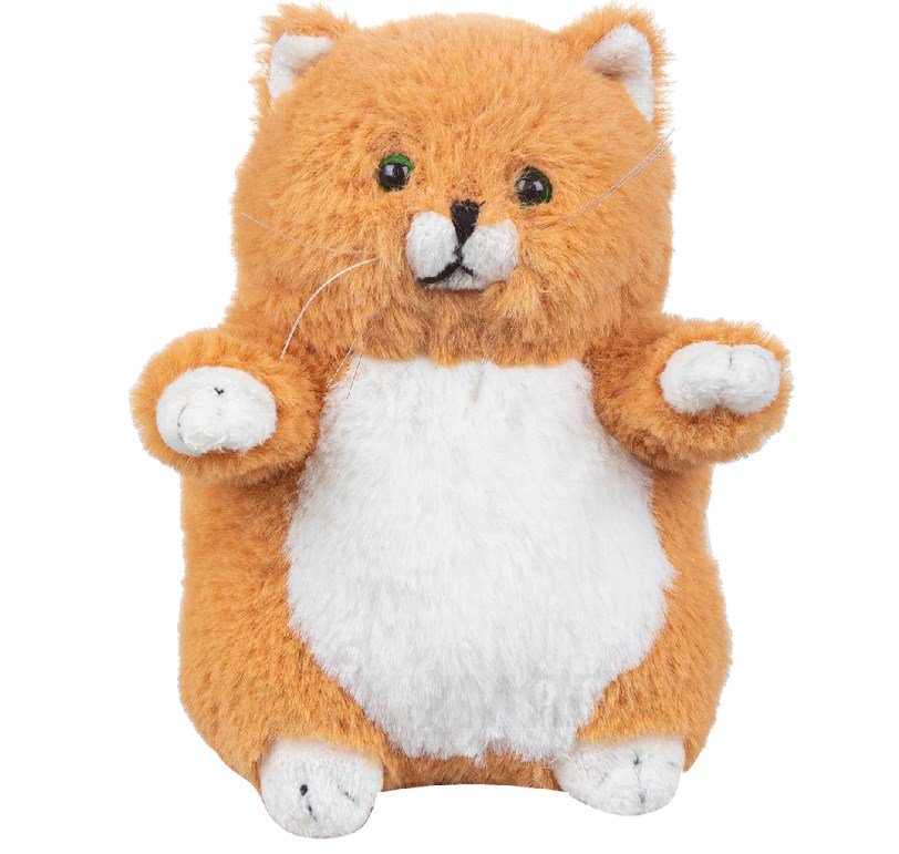 Мягкая игрушка Lapkin толстый кот рыжий 16см купить,NaN