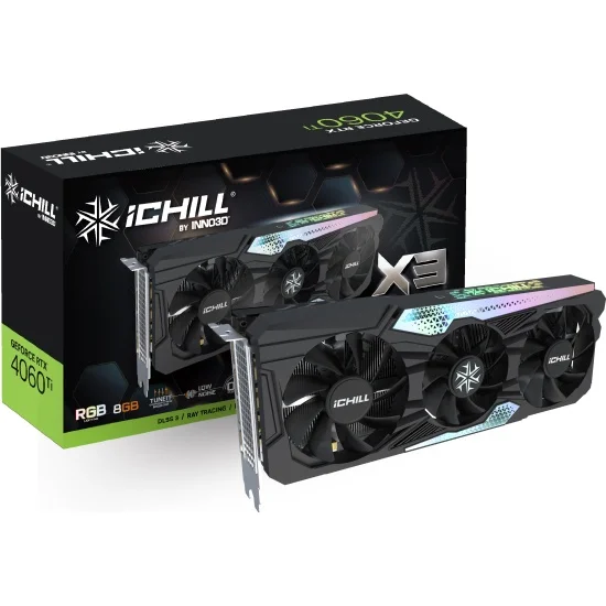 Видеокарта Inno3D GeForce RTX 4060 Ti Ichill X3 C406T3-08D6X-17113389 8Gb купить,0