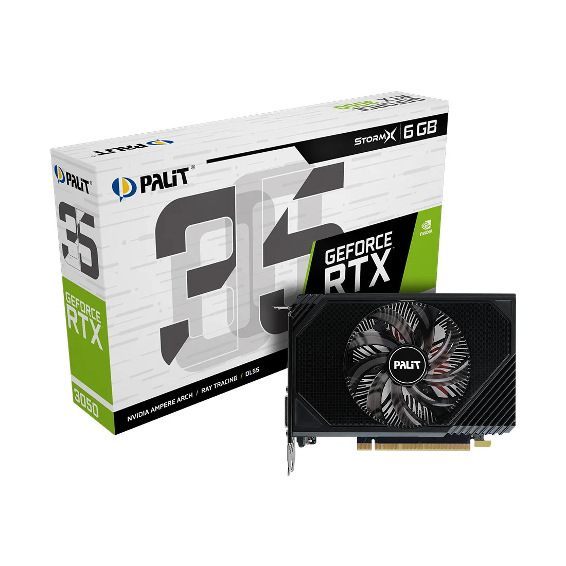 Видеокарта Palit RTX 3050 StormX 6G NE63050018JE-1070F 6Gb - ForteMarket Видеокарта Palit RTX 3050 StormX 6G NE63050018JE-1070F 6Gb купить,0