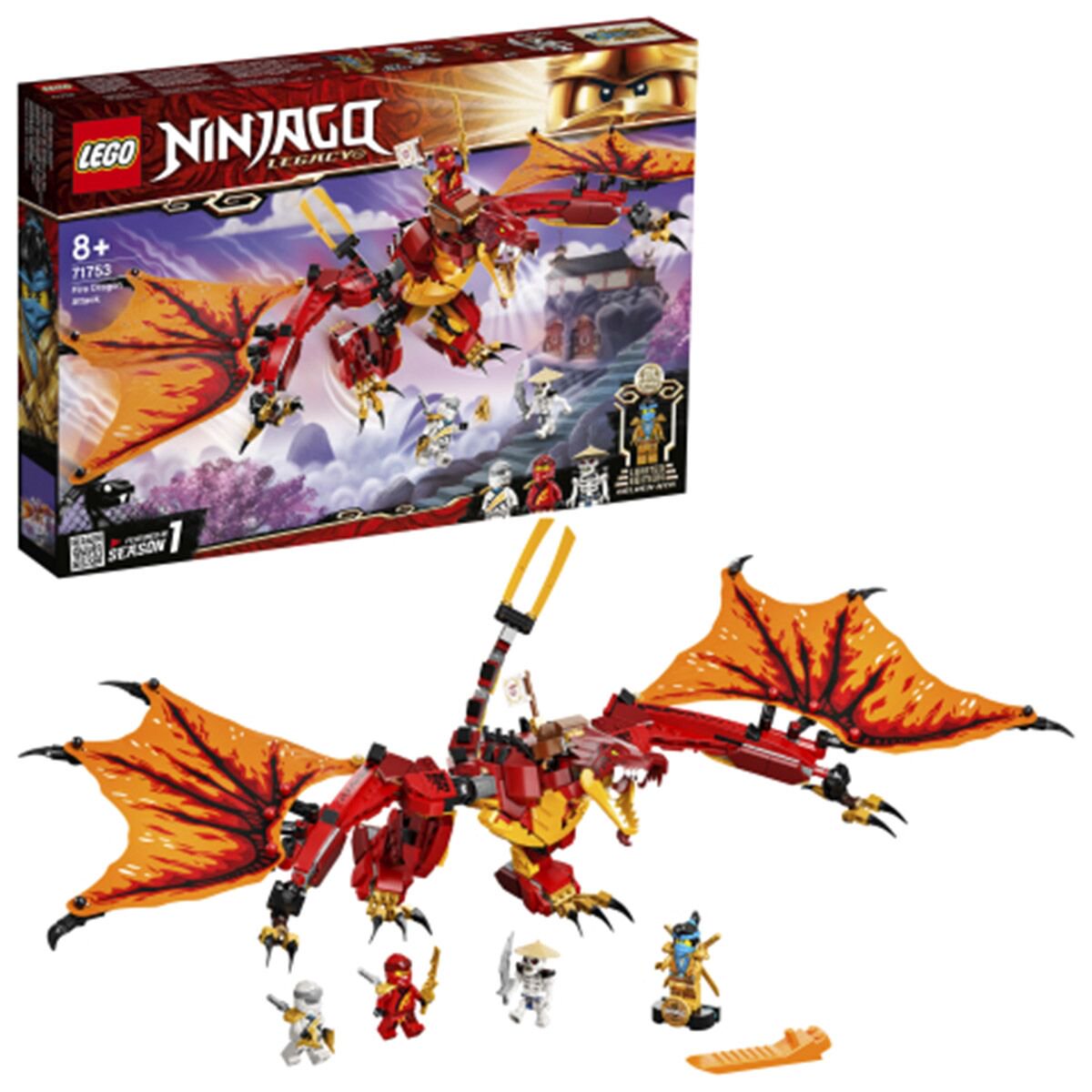 Конструктор Lego Ninjago  Атака огненного дракона 71753 купить,NaN