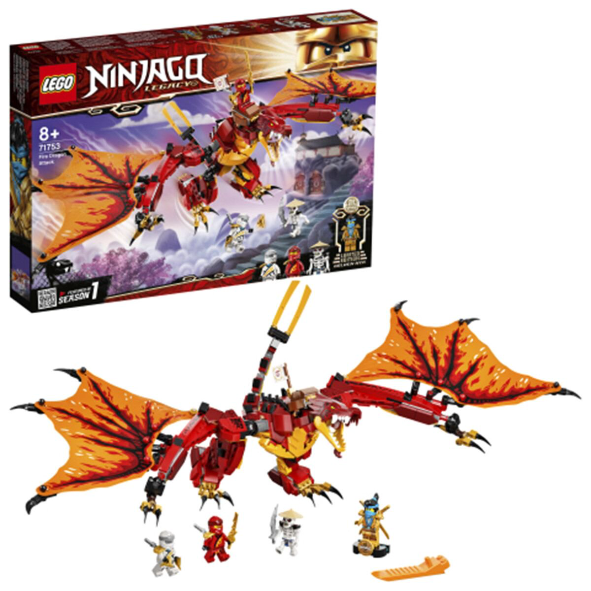 Конструктор Lego Ninjago  Атака огненного дракона 71753 купить,NaN