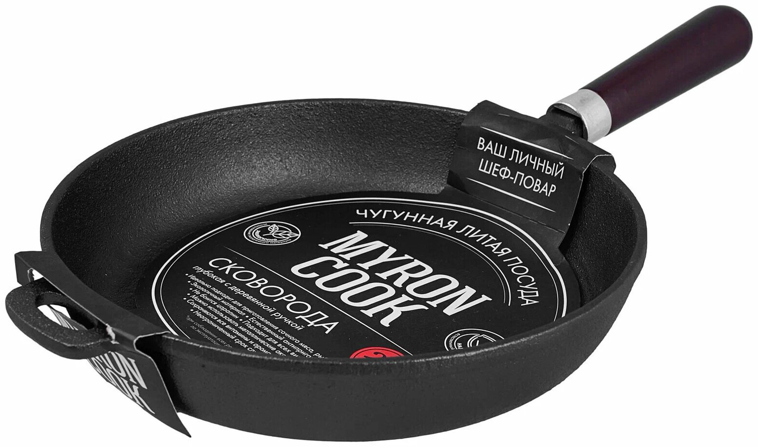 Сковорода MYRON COOK XG724N 24 см , чугун купить,NaN
