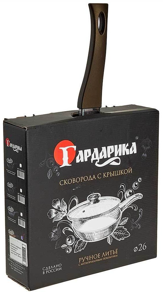 Сковорода Гардарика 24 см с антипригарным покрытием, алюминий купить,NaN
