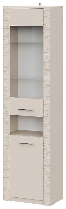 Стеллаж напольный СВ Мебель 00-00113587, 56.6x35x210 см, бежевый купить,NaN