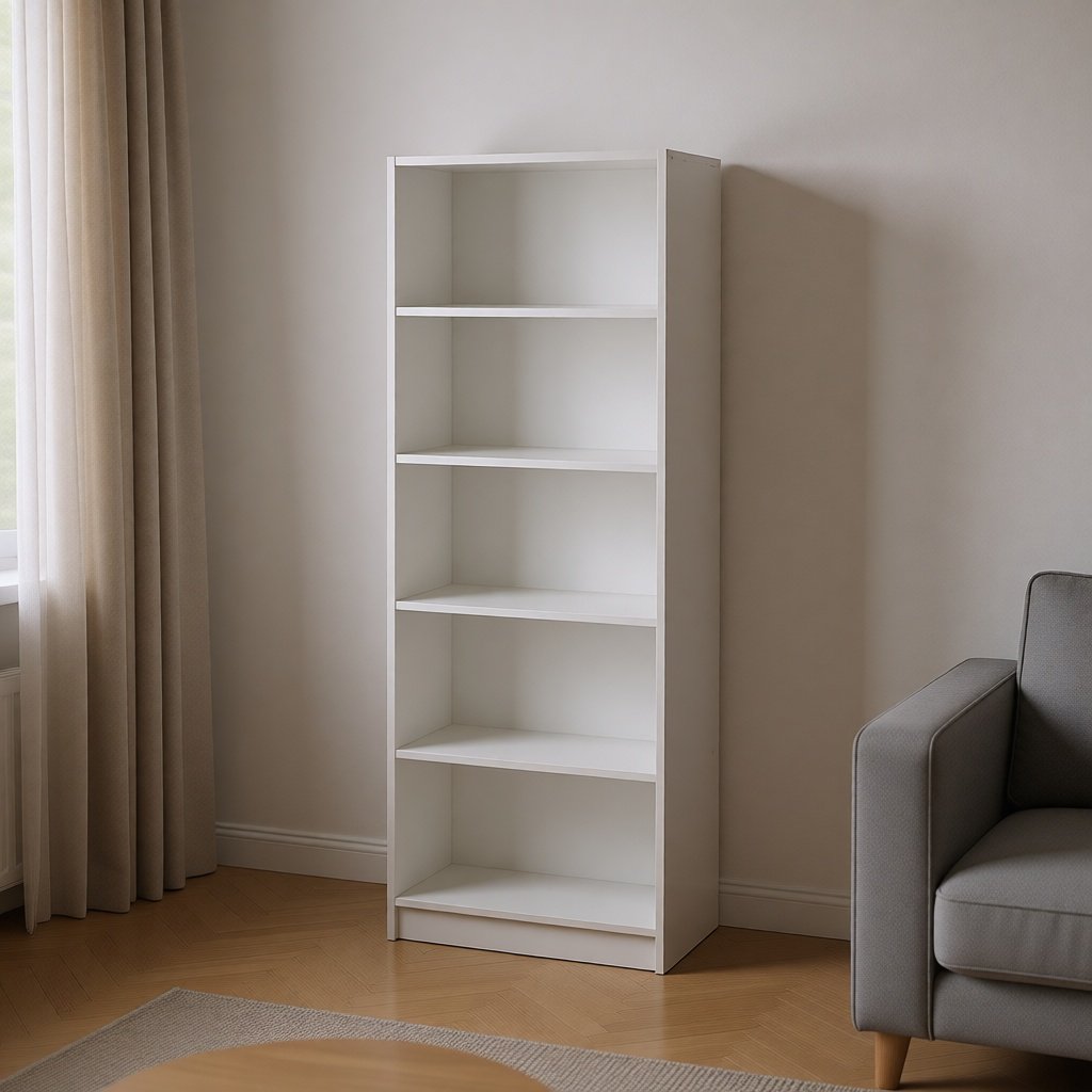 Стеллаж напольный СТЖ 10, 80x35x200 см, белый купить,NaN
