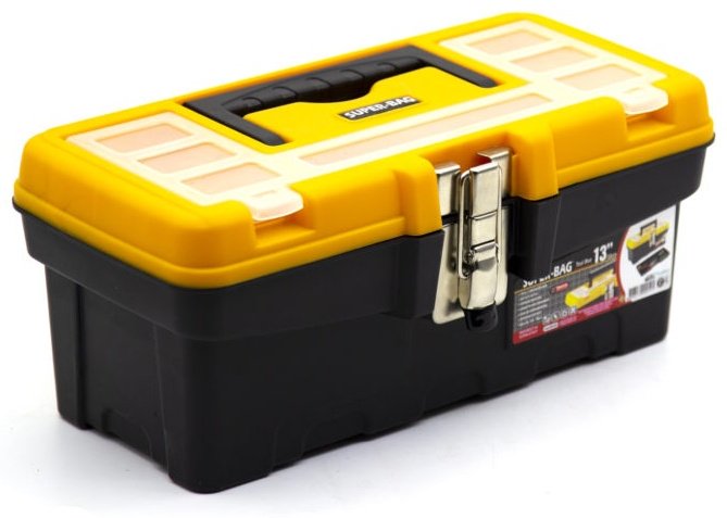 SUPER-BAG ящик с органайзером ASR-2075 32x16.5x14 см черный, желтый купить,NaN