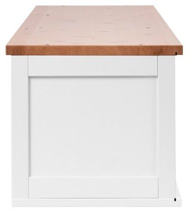 Полка Кымор, 148х36.4x33.9 см, белый, светло-коричневый купить,NaN